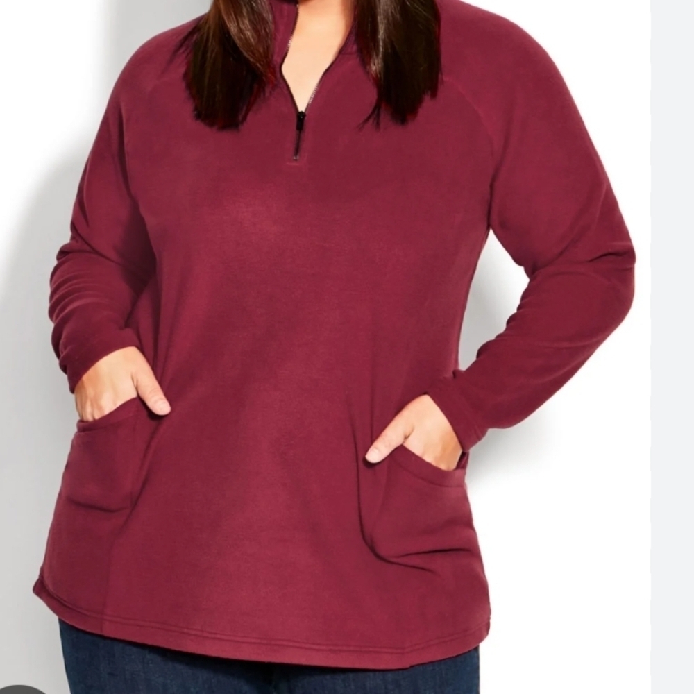 [5x$20] Zip Fleece Pullover / Size 2X